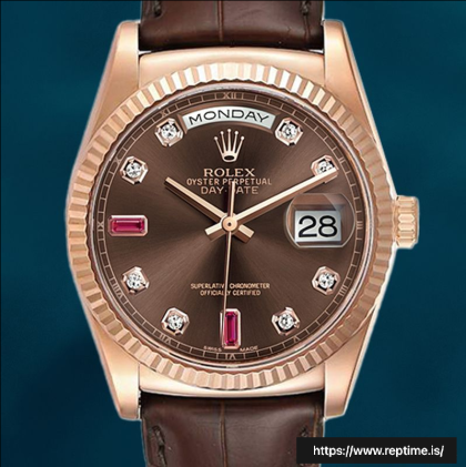 Rolex Day-Date 36mm 118135-0022 Men’s Brown Dial