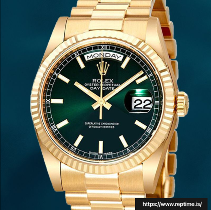 Rolex Day-Date 36mm 118238GNSP Unisex Watch Green Dial