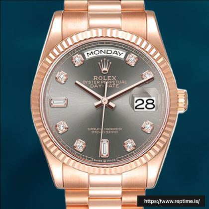 Rolex Day-Date 36mm Men’s m128235-0050 Rose Gold-tone