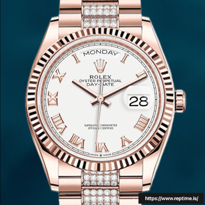 Rolex Day-Date 36mm Men’s m128235-0053 Rose Gold-tone