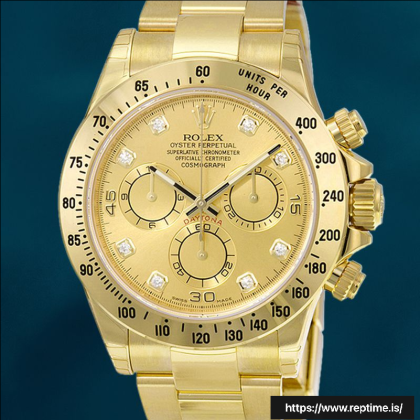 Rolex Daytona 116528-0033 40mm Men’s Champagne Dial Gold-tone