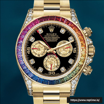 Rolex Daytona 40mm 116598RBOW Men’s Oyster Bracelet Diamond Bezel