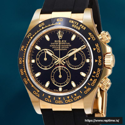 Rolex Daytona 40mm Men’s 116518BKSR Automatic Rubber Band