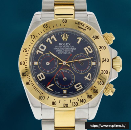 Rolex Daytona Men’s 116523BLAO 40mm Oyster Bracelet Stainless Steel