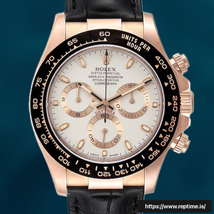 Rolex Daytona 116515 40mm Men’s Leather Strap Stainless Steel