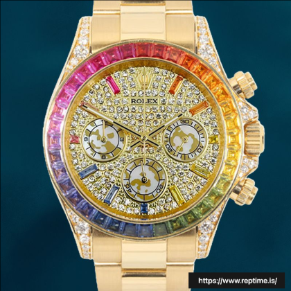 Rolex Daytona 116598RBOW 40mm Men’s Diamond Paved Dial Swiss Replica Watch