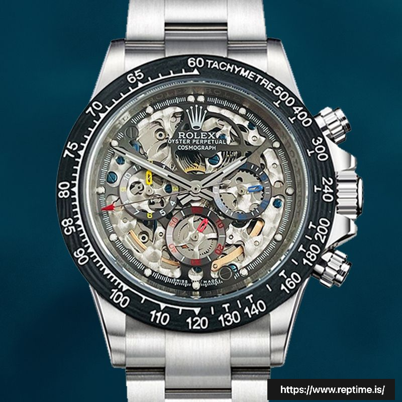 Rolex Daytona 40mm Men’s 116500 Silver-tone/Black-tone Oyster Bracelet Swiss Replica Watch