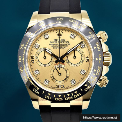 Rolex Daytona Men’s 116518CDR 40mm Rubber Band Gold-tone