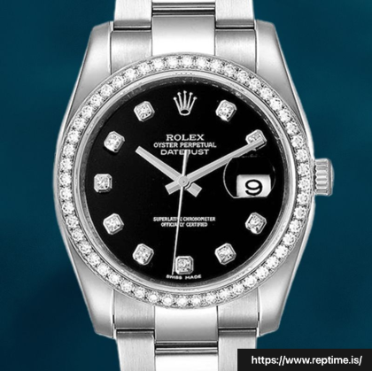 Rolex Datejust 116244BKDO 36mm Men’s Silver-tone Automatic