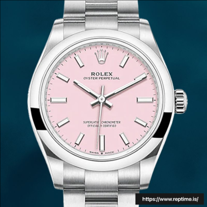 Rolex Oyster Perpetual m277200-0009 Ladies 31mm Pink Dial Automatic