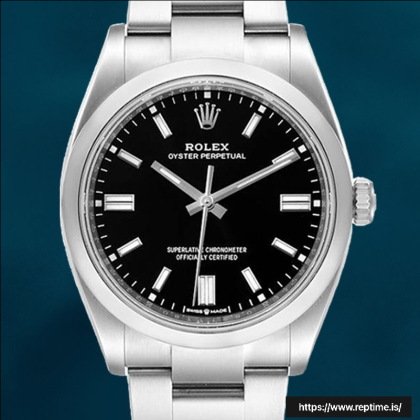 Rolex Oyster Perpetual Unisex 36mm m126000-0002 Stainless Steel Black Dial