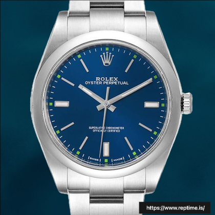Rolex Oyster Perpetual Unisex m114300-0002 41mm Blue Dial Swiss Replica Watch