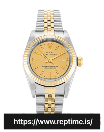 Rolex Lady Oyster Perpetual Automatic Champagne 76193 24MM
