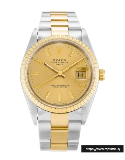 Rolex Oyster Perpetual Date 15223 Unisex Automatic 34 MM