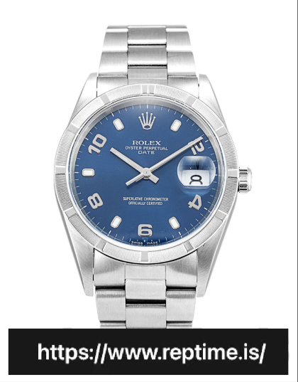 Rolex Oyster Perpetual Date Automatic Blue 15210 34MM