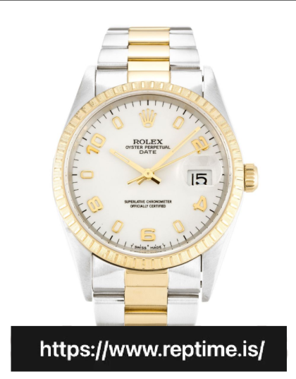Rolex Oyster Perpetual Date Automatic White 15223 34MM