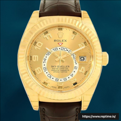 Rolex Sky-dweller 41mm Men’s 326138 Watch Gold-tone