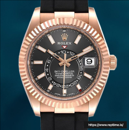 Rolex Sky-Dweller 42mm Men’s m326235-0006 Automatic Rose Gold-tone