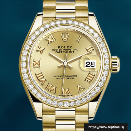 Rolex Datejust 28mm Ladies m279138rbr-0021 Watch President Bracelet