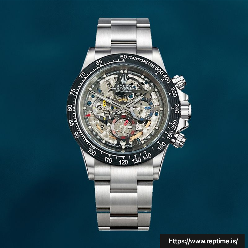 Rolex Daytona 40mm Men’s 116500 Silver-tone/Black-tone Oyster Bracelet Swiss Replica Watch - Image 2