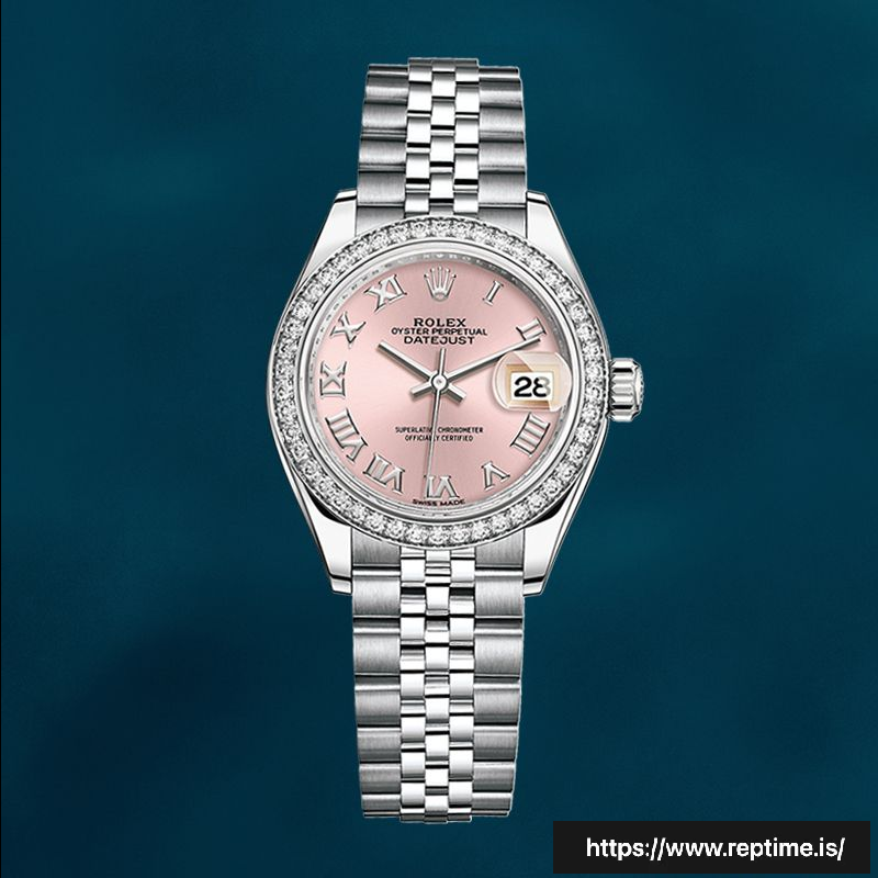 Rolex Datejust 28mm Ladies m279384rbr-0005 Jubilee Bracelet - Image 2