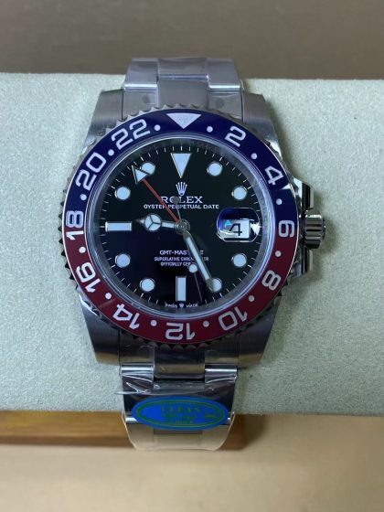 Rolex GMT-Master Men’s 40mm 6542 Oyster Bracelet Stainless Steel Swiss Replica Watch