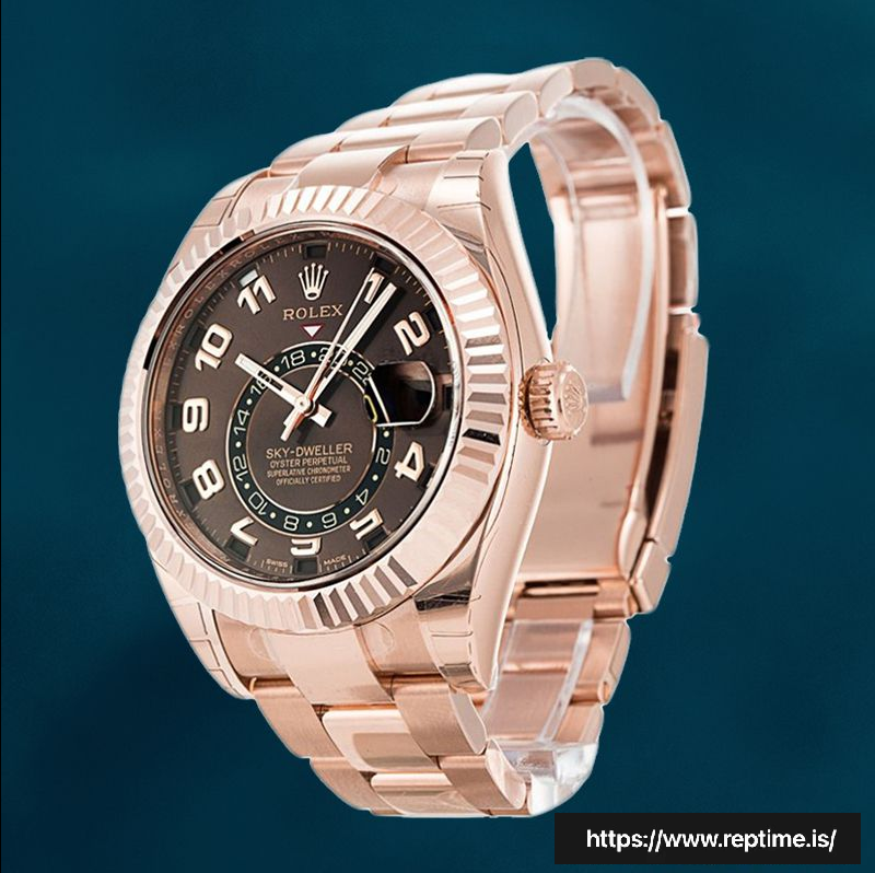 Rolex Sky-dweller 326935BRAO Men’s 41mm Oyster Bracelet Rose Gold-tone - Image 3