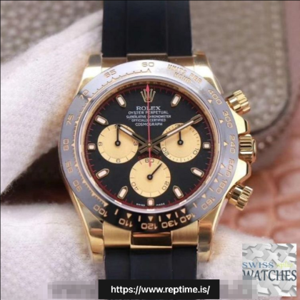 ROLEX DAYTONA BLACK DIAL WATERPROOF 40MM SWISS REPLICA m116518ln.0047