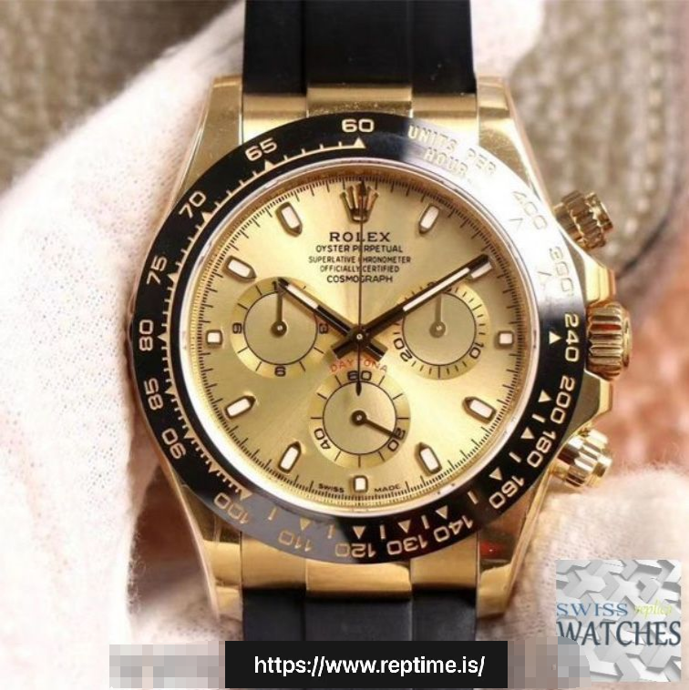 ROLEX DAYTONA CHAMPAGNE DIAL WATERPROOF 40MM SWISS REPLICA m116518ln.0042