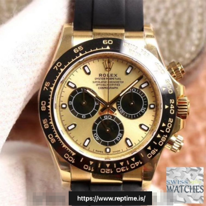 ROLEX DAYTONA CHAMPAGNE DIAL WATERPROOF 40MM SWISS REPLICA m116518ln.0048