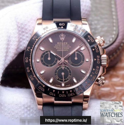 ROLEX DAYTONA CHOCOLATE DIAL WATERPROOF 40MM SWISS REPLICA m116515ln.0041