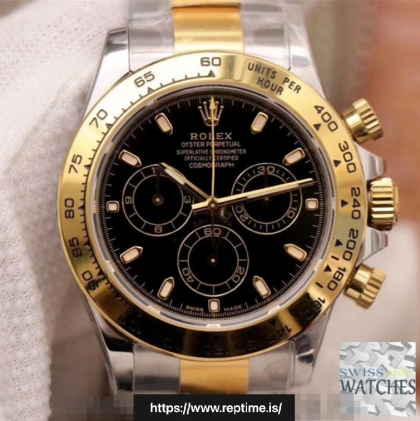 ROLEX DAYTONA COSMOGRAPH BLACK DIAL SAPPHIRE CRYSTAL 40MM SWISS REPLICA m116503.0004