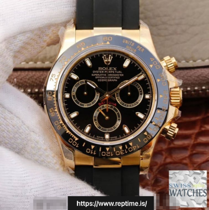 ROLEX DAYTONA COSMOGRAPH BLACK DIAL SAPPHIRE CRYSTAL 40MM SWISS REPLICA m116518ln.0043
