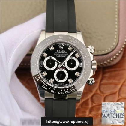 ROLEX DAYTONA COSMOGRAPH BLACK DIAL SCRATCH-PROOF 40MM SWISS REPLICA 116519.1