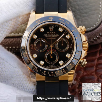 ROLEX DAYTONA COSMOGRAPH BLACK DIAL SCRATCH-PROOF 40MM SWISS REPLICA m116518ln.0046