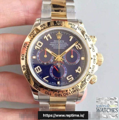ROLEX DAYTONA COSMOGRAPH BLUE DIAL SAPPHIRE CRYSTAL 40MM SWISS REPLICA 116503.11