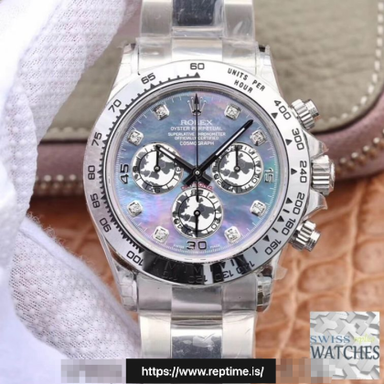 ROLEX DAYTONA COSMOGRAPH FRITILLARIA DIAL STAINLESS STEEL 40MM SWISS REPLICA 116509.3