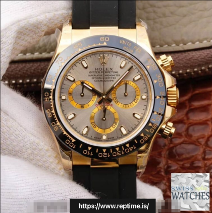 ROLEX DAYTONA COSMOGRAPH GRAY DIAL WATERPROOF 40MM SWISS REPLICA 116518ln.1