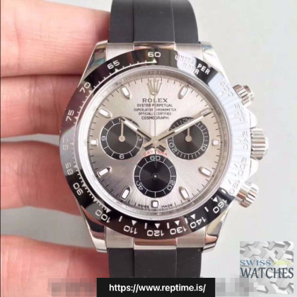 ROLEX DAYTONA COSMOGRAPH GRAY DIAL WATERPROOF 40MM SWISS REPLICA 116519ln.3