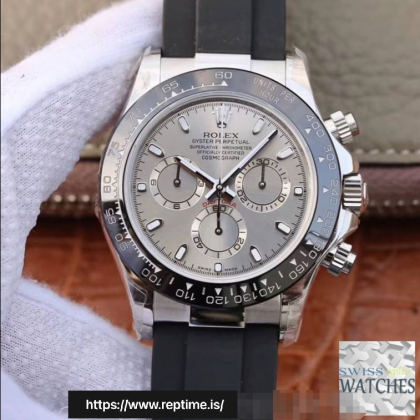 ROLEX DAYTONA COSMOGRAPH GREY DIAL SCRATCH-PROOF 40MM SWISS REPLICA m116519ln.1
