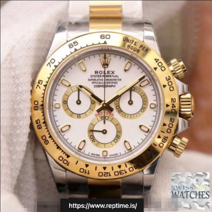 ROLEX DAYTONA COSMOGRAPH WHITE DIAL SAPPHIRE CRYSTAL 40MM SWISS REPLICA m116503.0001