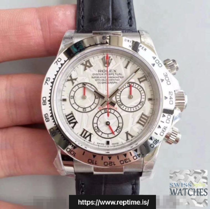 ROLEX DAYTONA COSMOGRAPH WHITE DIAL SCRATCH-PROOF 40MM SWISS REPLICA 116520.3