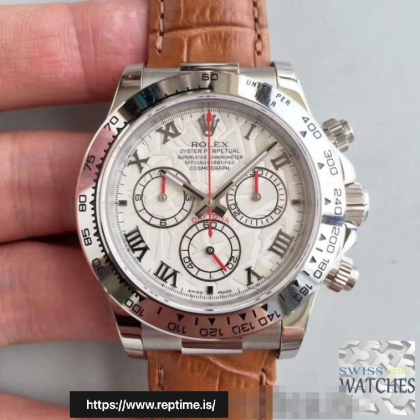 ROLEX DAYTONA COSMOGRAPH WHITE DIAL SCRATCH-PROOF 40MM SWISS REPLICA 116520.4