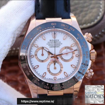 ROLEX DAYTONA COSMOGRAPH WHITE DIAL WATERPROOF 40MM SWISS REPLICA 116515.1