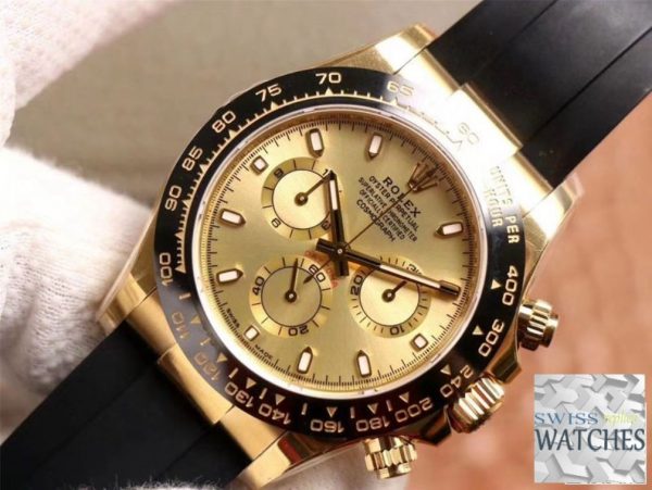 ROLEX DAYTONA CHAMPAGNE DIAL WATERPROOF 40MM SWISS REPLICA m116518ln.0042 - Image 2