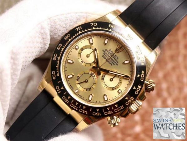 ROLEX DAYTONA CHAMPAGNE DIAL WATERPROOF 40MM SWISS REPLICA m116518ln.0042 - Image 3