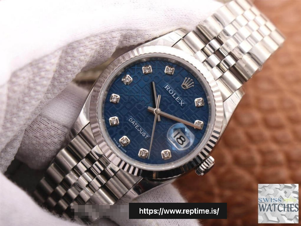 ROLEX DATEJUST BLUE DIAL STAINLESS STEEL 36MM SWISS REPLICA m126234.0011 - Image 3