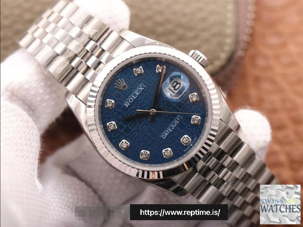 ROLEX DATEJUST BLUE DIAL STAINLESS STEEL 36MM SWISS REPLICA m126234.0011 - Image 4