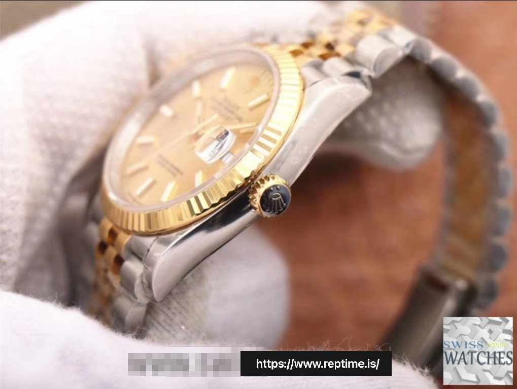 ROLEX DATEJUST CHAMPAGNE DIAL STAINLESS STEEL 36MM SWISS REPLICA m126233.0017 - Image 4