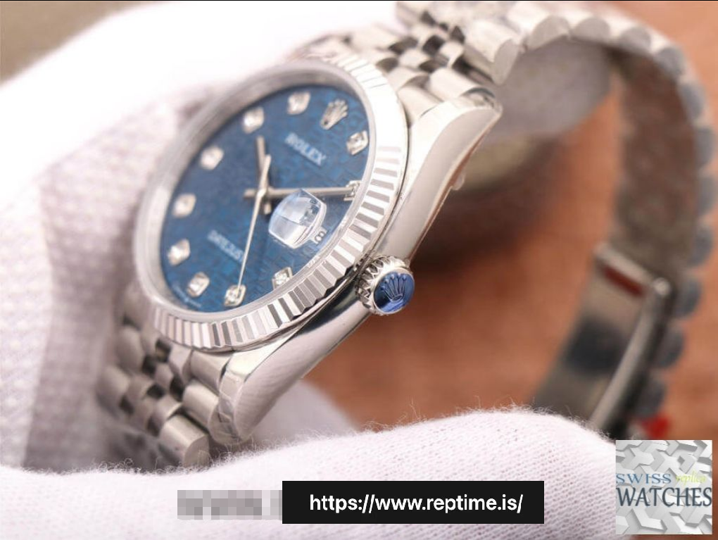 ROLEX DATEJUST BLUE DIAL STAINLESS STEEL 36MM SWISS REPLICA m126234.0011 - Image 5